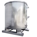 Zottel Edelstahlmischbehälter mit 700 Liter Volume mit Staplerunterbau