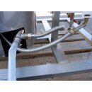 Elektrische Pasteurisieranlage 450 L, 40kW, 400V (50-60Hz dreiphasig), Pasteurisierung von 400-450 Lt./Std auf ca. 80°C., Rohr in Rohr Wärmetauscher,  schonende Pasteurisierung von Fruchtsaft, Gemüsesaft oder Essig etc.,  made in EU (Versand kostenfrei*)