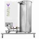 Elektrische Pasteurisieranlage 450 L, 40kW, 400V (50-60Hz dreiphasig), Pasteurisierung von 400-450 Lt./Std auf ca. 80°C., Rohr in Rohr Wärmetauscher,  schonende Pasteurisierung von Fruchtsaft, Gemüsesaft oder Essig etc.,  made in EU (Versand kostenfrei*)
