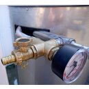Elektrische Pasteurisieranlage 450 L, 40kW, 400V (50-60Hz dreiphasig), Pasteurisierung von 400-450 Lt./Std auf ca. 80°C., Rohr in Rohr Wärmetauscher,  schonende Pasteurisierung von Fruchtsaft, Gemüsesaft oder Essig etc.,  made in EU (Versand kostenfrei*)