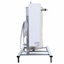 Elektrische Pasteurisieranlage 450 L, 40kW, 400V (50-60Hz dreiphasig), Pasteurisierung von 400-450 Lt./Std auf ca. 80°C., Rohr in Rohr Wärmetauscher,  schonende Pasteurisierung von Fruchtsaft, Gemüsesaft oder Essig etc.,  made in EU (Versand kostenfrei*)