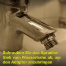 Fischer-Lahr® Mini Profi-Hydropresse: Wasserdruck-Presse 10 Liter, komplett aus Edelstahl, Apfelpresse / Obstpresse / Mostpresse, Tisch-Maischepresse für Haushalt, Gastro & Labor, mit Profi Hydrodruck-Technik , mit doppelt verstärktem Deckel