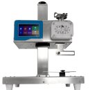 Dosierfüller Fischer-Lahr® FüllTronic 9-X, Abfüller für Creme und Gel, Zahnradpumpe, 50-18.000cP, Edelstahl, mit Touchscreen, Auslösung per Lichtschranke, Fußschalter o. autom. Zeitintervall, Ansaug-Schlauch o. optionalem Trichter  (Versand kostenfrei*)