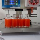 Dosierfüller Fischer-Lahr® FüllTronic 9-X, Abfüller für Creme und Gel, Zahnradpumpe, 50-18.000cP, Edelstahl, mit Touchscreen, Auslösung per Lichtschranke, Fußschalter o. autom. Zeitintervall, Ansaug-Schlauch o. optionalem Trichter  (Versand kostenfrei*)