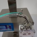 Dosierfüller Fischer-Lahr® FüllTronic 9-X, Abfüller für Creme und Gel, Zahnradpumpe, 50-18.000cP, Edelstahl, mit Touchscreen, Auslösung per Lichtschranke, Fußschalter o. autom. Zeitintervall, Ansaug-Schlauch o. optionalem Trichter  (Versand kostenfrei*)