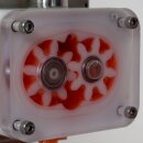 Dosierfüller Fischer-Lahr® FüllTronic 9-X, Abfüller für Creme und Gel, Zahnradpumpe, 50-18.000cP, Edelstahl, mit Touchscreen, Auslösung per Lichtschranke, Fußschalter o. autom. Zeitintervall, Ansaug-Schlauch o. optionalem Trichter  (Versand kostenfrei*)