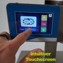 Dosierfüller Fischer-Lahr® FüllTronic 9-X, Abfüller für Creme und Gel, Zahnradpumpe, 50-18.000cP, Edelstahl, mit Touchscreen, Auslösung per Lichtschranke, Fußschalter o. autom. Zeitintervall, Ansaug-Schlauch o. optionalem Trichter  (Versand kostenfrei*)