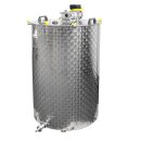 Edelstahlfass mit Rührwerk 500 Liter, Vermischungstank für flüssige Lebensmittel, Biertank,  Rührtank mit Bodenauslauf, made in EU (Versand kostenfrei*)