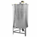 Edelstahlfass mit Rührwerk 500 Liter, Vermischungstank für flüssige Lebensmittel, Biertank,  Rührtank mit Bodenauslauf, made in EU (Versand kostenfrei*)
