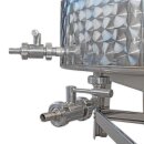 Edelstahlfass mit Rührwerk 500 Liter, Vermischungstank für flüssige Lebensmittel, Biertank,  Rührtank mit Bodenauslauf, made in EU (Versand kostenfrei*)