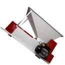 Entsteiner / Entkerner für Fruchtmus: elektr. Obst-Entsteiner / Passier-Maschine OE400, 400 kg Steinobst pro Std,  für Kirschen, Mirabellen, Pflaumen, Aprikosen / wechselbare  Edelstahl Passier-Einsätze, Kirsch-Entsteiner made in EU (Versand kostenfrei*)