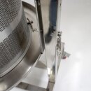 NEU 2025 - Fischer -Lahr®  FPF90 PRO Edelstahl Hydropresse kippbar:  90 Liter Kelter / Apfelpresse / Obstpresse mit Wasserdruck-Antrieb, nur bei Fischer mit zusätzlichem Druckminderer (!), inkl. Presstuch, komplett INOX, mit Fahrwerk (versandkostenfrei)*
