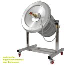 NEU 2025 - Fischer -Lahr®  FPF90 PRO Edelstahl Hydropresse kippbar:  90 Liter Kelter / Apfelpresse / Obstpresse mit Wasserdruck-Antrieb, nur bei Fischer mit zusätzlichem Druckminderer (!), inkl. Presstuch, komplett INOX, mit Fahrwerk (versandkostenfrei)*