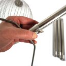 Klassischer Metall- Apfelsammler inkl. Stiel: YERD Rollsammler Apple-Wizard PRO,  komplett aus Metall, Fallobstsammler inkl. zerlegbarem Metall-Stiel