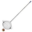 Klassischer Metall- Apfelsammler inkl. Stiel: YERD Rollsammler Apple-Wizard PRO,  komplett aus Metall, Fallobstsammler inkl. zerlegbarem Metall-Stiel