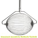 Klassischer Metall- Apfelsammler inkl. Stiel: YERD Rollsammler Apple-Wizard PRO,  komplett aus Metall, Fallobstsammler inkl. zerlegbarem Metall-Stiel