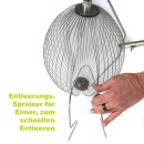 Klassischer Metall- Apfelsammler inkl. Stiel: YERD Rollsammler Apple-Wizard PRO,  komplett aus Metall, Fallobstsammler inkl. zerlegbarem Metall-Stiel