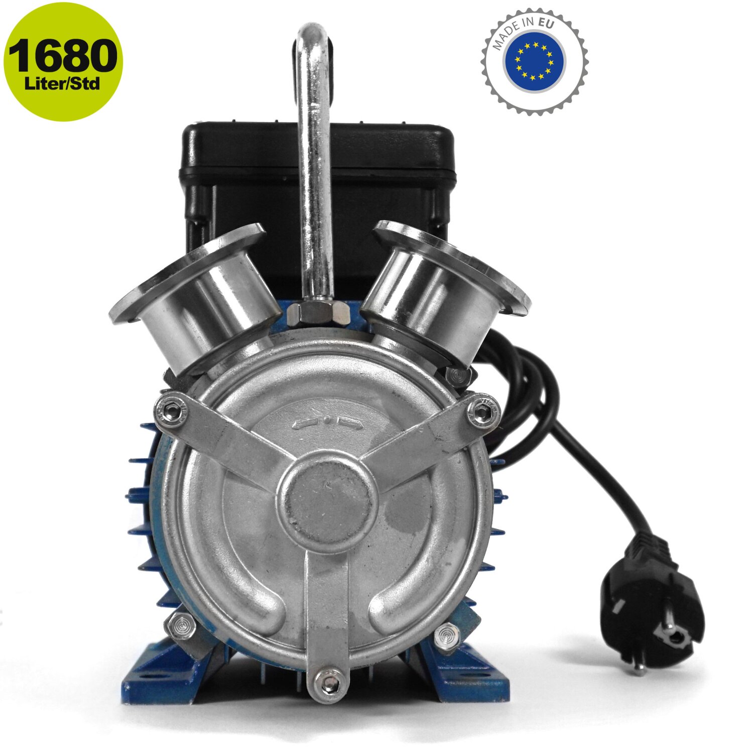 9202  Edelstahl Wein-und Saftpumpe: Kreisel-Pumpe KPE20  Enos, 1680 Liter/Std., heiß bis 90°C, Pumpengehäuse Edelstahl AISI 304, Laufrichtungs-Umkehr, lebensmittelechte Abfüllpumpe mit 3/4" Zoll Anschlüssen, ca. 0,45 PS, 230V, 4,8kg mit Tragegriff,  made in EU 	 
		 (Weinpumpe, Mostpumpe, Trinkwasserpumpe, Saftpumpe, Kreiselpumpe, Lebenmittelpumpe, Umfüllpumpe Lebensmittel, Edelstahlpumpe, Edelstahlkreiselpumpe, Kreiselpumpe VA)  
	