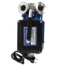 Edelstahl Wein-und Saftpumpe: Kreisel-Pumpe KPE20  Enos, 1680 Liter/Std., heiß bis 90°C, Pumpengehäuse Edelstahl AISI 304, Laufrichtungs-Umkehr, lebensmittelechte Abfüllpumpe mit 3/4" Zoll Anschlüssen, ca. 0,45 PS, 230V, 4,8kg mit Tragegriff,  made in EU