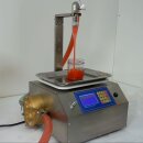 Gewichtsbasiertes Abfüllgerät für Gel und Öl: Dosierfüller Fischer-Lahr FüllTronic LSY12, Edelstahl Wiegefüller für Honig & hoch viskose Flüssigkeiten wie Seife, mit 1 Station, für Flaschen, Tiegel, Gläser, Dosen,  automatische Waage (Versand kostenfrei*)