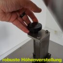 Dosierfüller Fischer-Lahr® FüllTronic 9-Y-2, Abfüller für dünnflüssige Medien bis 50°C, Impeller-Pumpe, ca. 1-1500 cP, Edelstahl, Touchscreen, Auslösung per Lichtschranke, Fußschalter oder autom. Zeitintervall, mit Ansaug-Schlauch  (Versand kostenfrei*)