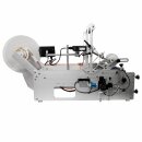 Flaschen-Etikettierer elektrisch GST 413-P mit Inkjet Printer, komfortabler Touchscreen, Druckluft-Flaschenzentrierung, schwarzweiß Drucker für MHD, Chargen-Nummern, Barcodes, Text,  Grafik oder Personalisierung (Versand kostenfrei*)