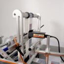 Flaschen-Etikettierer elektrisch GST 413-P mit Inkjet Printer, komfortabler Touchscreen, Druckluft-Flaschenzentrierung, schwarzweiß Drucker für MHD, Chargen-Nummern, Barcodes, Text,  Grafik oder Personalisierung (Versand kostenfrei*)