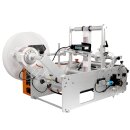 Flaschen-Etikettierer elektrisch GST 413-P mit Inkjet Printer, komfortabler Touchscreen, Druckluft-Flaschenzentrierung, schwarzweiß Drucker für MHD, Chargen-Nummern, Barcodes, Text,  Grafik oder Personalisierung (Versand kostenfrei*)