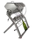 BAUSATZ UltraGravity Falldruckfüller: Flaschenabfüller mit 4 Stationen, Abfüllgerät für Flüssigkeiten 1-10 cP (Wein, Most etc), Abfüllanlage kompl. aus Edelstahl, 14mm Ventile, Abfüllmaschine ohne Pumpe,  für Lebensmittel, made in EU (Versand kostenfrei*)
