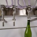 BAUSATZ UltraGravity Falldruckfüller: Flaschenabfüller mit 4 Stationen, Abfüllgerät für Flüssigkeiten 1-10 cP (Wein, Most etc), Abfüllanlage kompl. aus Edelstahl, 14mm Ventile, Abfüllmaschine ohne Pumpe,  für Lebensmittel, made in EU (Versand kostenfrei*)