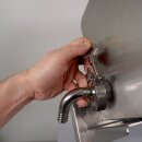 BAUSATZ UltraGravity Falldruckfüller: Flaschenabfüller mit 4 Stationen, Abfüllgerät für Flüssigkeiten 1-10 cP (Wein, Most etc), Abfüllanlage kompl. aus Edelstahl, 14mm Ventile, Abfüllmaschine ohne Pumpe,  für Lebensmittel, made in EU (Versand kostenfrei*)