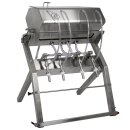 BAUSATZ UltraGravity Falldruckfüller: Flaschenabfüller mit 4 Stationen, Abfüllgerät für Flüssigkeiten 1-10 cP (Wein, Most etc), Abfüllanlage kompl. aus Edelstahl, 14mm Ventile, Abfüllmaschine ohne Pumpe,  für Lebensmittel, made in EU (Versand kostenfrei*)