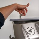 BAUSATZ UltraGravity Falldruckfüller: Flaschenabfüller mit 4 Stationen, Abfüllgerät für Flüssigkeiten 1-10 cP (Wein, Most etc), Abfüllanlage kompl. aus Edelstahl, 14mm Ventile, Abfüllmaschine ohne Pumpe,  für Lebensmittel, made in EU (Versand kostenfrei*)