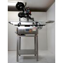 Fischer-Lahr Verpackungs- Etikettierer GST113ET automatisch,  für horizontale Etiketten, Etikettiermaschine für flache Verpackungen wie Beutel, Deckel-Labels von Gläsern oder Kartons  etc,, mit Fließband, bis zu 120 Etiketten/Min. (Versand kostenfrei *)
