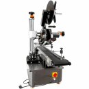 Fischer-Lahr Verpackungs- Etikettierer GST113ET automatisch,  für horizontale Etiketten, Etikettiermaschine für flache Verpackungen wie Beutel, Deckel-Labels von Gläsern oder Kartons  etc,, mit Fließband, bis zu 120 Etiketten/Min. (Versand kostenfrei *)