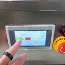 Fischer-Lahr Verpackungs- Etikettierer GST113ET automatisch,  für horizontale Etiketten, Etikettiermaschine für flache Verpackungen wie Beutel, Deckel-Labels von Gläsern oder Kartons  etc,, mit Fließband, bis zu 120 Etiketten/Min. (Versand kostenfrei *)