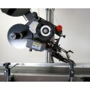 Fischer-Lahr Verpackungs- Etikettierer GST113ET automatisch,  für horizontale Etiketten, Etikettiermaschine für flache Verpackungen wie Beutel, Deckel-Labels von Gläsern oder Kartons  etc,, mit Fließband, bis zu 120 Etiketten/Min. (Versand kostenfrei *)
