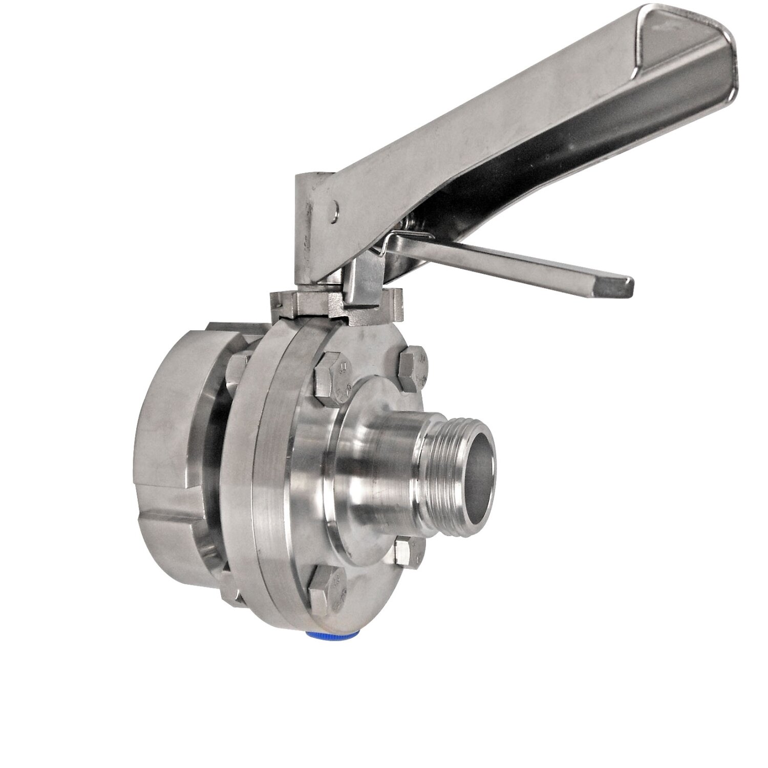 54043  Scheibenventil 2/3 NW 40 x 11/4" AG mit Kappe und Kette 