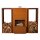 YERD CortenBOX Holzregal 150x60x35cm  2er Set