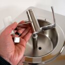 B-Ware Vorführmodell - High-End Profi Eismaschine: Exklusive, kompakte und handgefertigte Eismaschine C1500, mit Kompressor, komplett aus Edelstahl, 30 kg schwer - extrem robust, Profi-Gerät ideal für Labor  oder Haushalt, 1500g Füllmenge