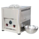 B-Ware Vorführmodell - High-End Profi Eismaschine: Exklusive, kompakte und handgefertigte Eismaschine C1500, mit Kompressor, komplett aus Edelstahl, 30 kg schwer - extrem robust, Profi-Gerät ideal für Labor  oder Haushalt, 1500g Füllmenge