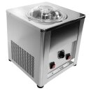 B-Ware Vorführmodell - High-End Profi Eismaschine: Exklusive, kompakte und handgefertigte Eismaschine C1500, mit Kompressor, komplett aus Edelstahl, 30 kg schwer - extrem robust, Profi-Gerät ideal für Labor  oder Haushalt, 1500g Füllmenge