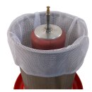 DEMA Wasserdruckpresse 20 L rot,  Modell FP20H-D "Brixen", Obstpresse / Apfelpresse, 20 Liter Edelstahl-Presskorb, rostfreie Aluminium- Hydropresse mit Kelter-Lack, DIE Kelter-Alternative zur Spindelpresse (Versand kostenfrei *)