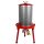 DEMA Wasserdruckpresse 20 L rot,  Modell FP20H-D "Brixen", Obstpresse / Apfelpresse, 20 Liter Edelstahl-Presskorb, rostfreie Aluminium- Hydropresse mit Kelter-Lack, DIE Kelter-Alternative zur Spindelpresse (Versand kostenfrei *)