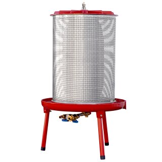 INDERST Hydropresse FP90Hi, 90L Saftpresse Obstpresse / Apfelpresse, 90 Liter Edelstahl-Presskorb, rostfreies Alu mit Kelter-Lack, DIE Kelter-Alternative zur Spindelpresse (versandkostenfrei *)