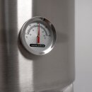 FM30 Maische- Fermenter 30 Liter , Edelstahl, konisch mit Boden-Restauslauf, Gärröhrchen, Innen-Thermometer, luftdicht verschließbarer Spanndeckel, Mini-Gärtank ideal zur flüssigen Fermentation bzw. Hefe-Vergärung bei Wein, Bier, Most / Saft-Fermentation