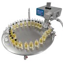 Fischer-Lahr FüllTronic 9-Y-3 Abfüllgerät mit Drehtisch, automatischer Dosierfüller mit Impellerpumpe, Touchscreen, komplett aus Edelstahl (Versand kostenfrei *)