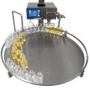 Fischer-Lahr FüllTronic 9-Y-3 Abfüllgerät mit Drehtisch, automatischer Dosierfüller mit Impellerpumpe, Touchscreen, komplett aus Edelstahl (Versand kostenfrei *)