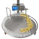 Fischer-Lahr FüllTronic 9-Y-3 Abfüllgerät mit Drehtisch, automatischer Dosierfüller mit Impellerpumpe, Touchscreen, komplett aus Edelstahl (Versand kostenfrei *)