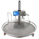 Fischer-Lahr FüllTronic 9-Y-3 Abfüllgerät mit Drehtisch, automatischer Dosierfüller mit Impellerpumpe, Touchscreen, komplett aus Edelstahl (Versand kostenfrei *)